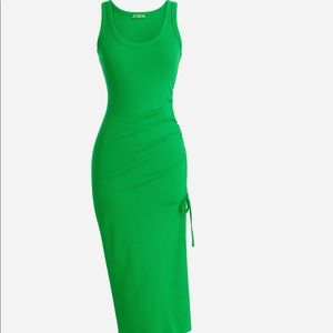 J Crew Ruched Midi Dress